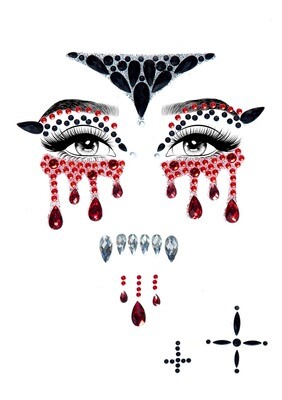 Vampire adhesive face jewels 