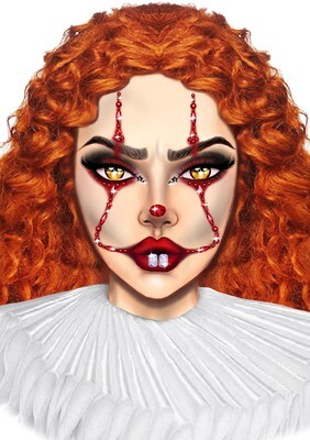 Clown adhesive face jewels 