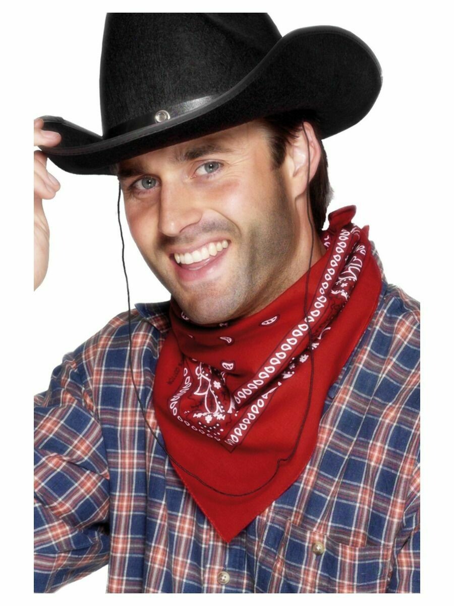 cowboy bandana red
