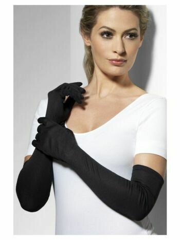 Gloves long satin