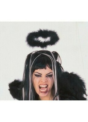 BLK MARABOU HALO