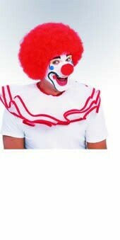 Clown Wig Assorted, Color: Red