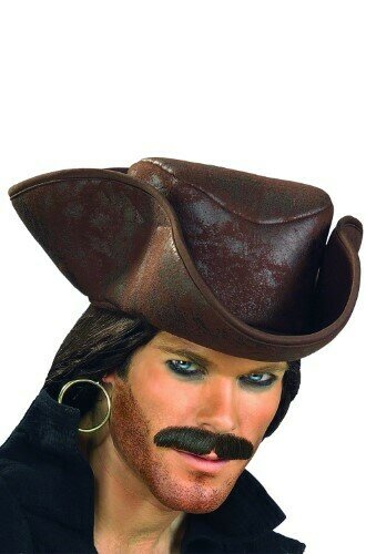 CARIBBEAN PIRATE HAT-BRWN