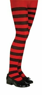 Child RD/BL Stripe Tights