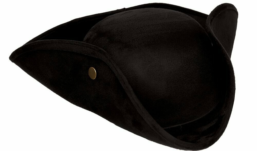 Tri Corner Hat with Gold Trim