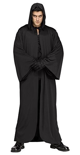hooded robe (blk)