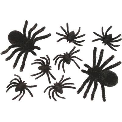 Fuzzy  black spider family