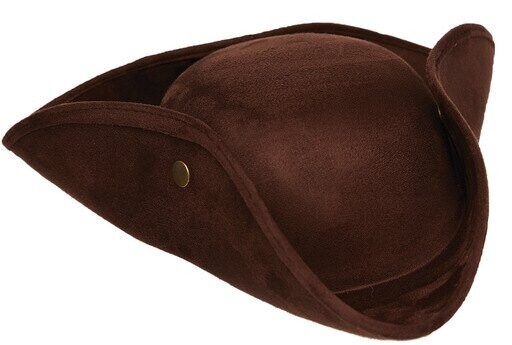 Suede Tri Corner Hat 