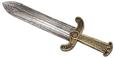 roman dagger silver/gold solid