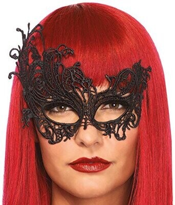 Fantasy Eye Mask Costume Accessory , O/S, Black