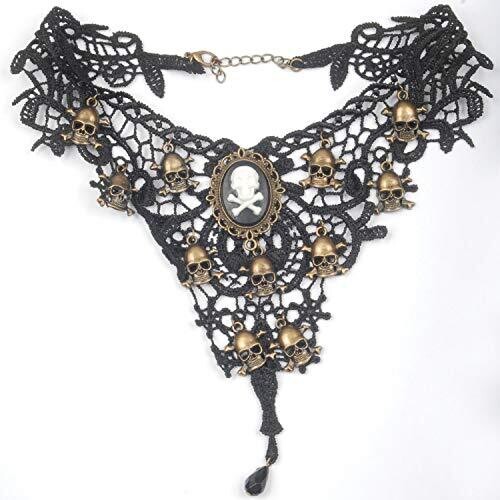 Lace Skull Choker