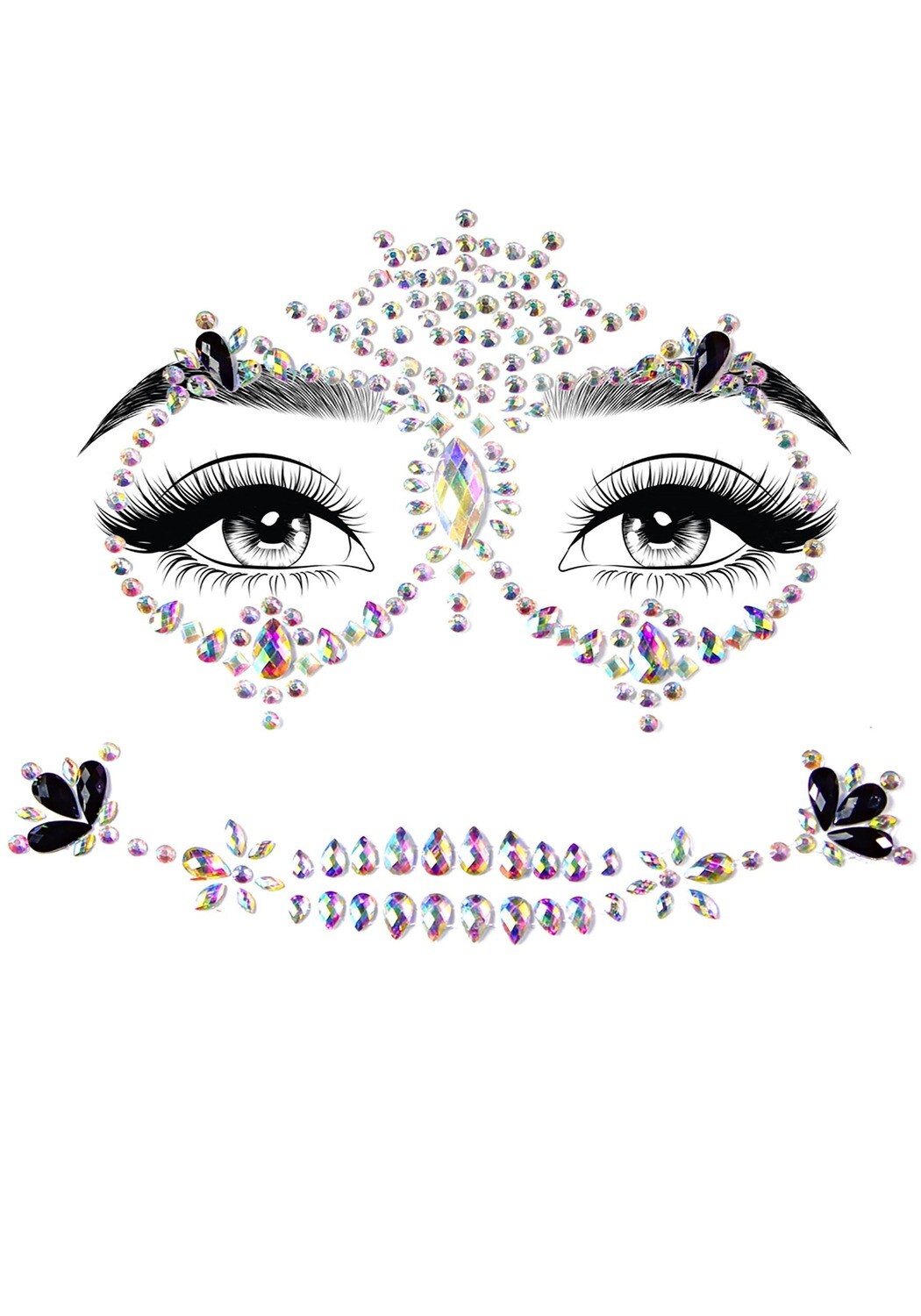 Calavera adhesive Body jewels skull