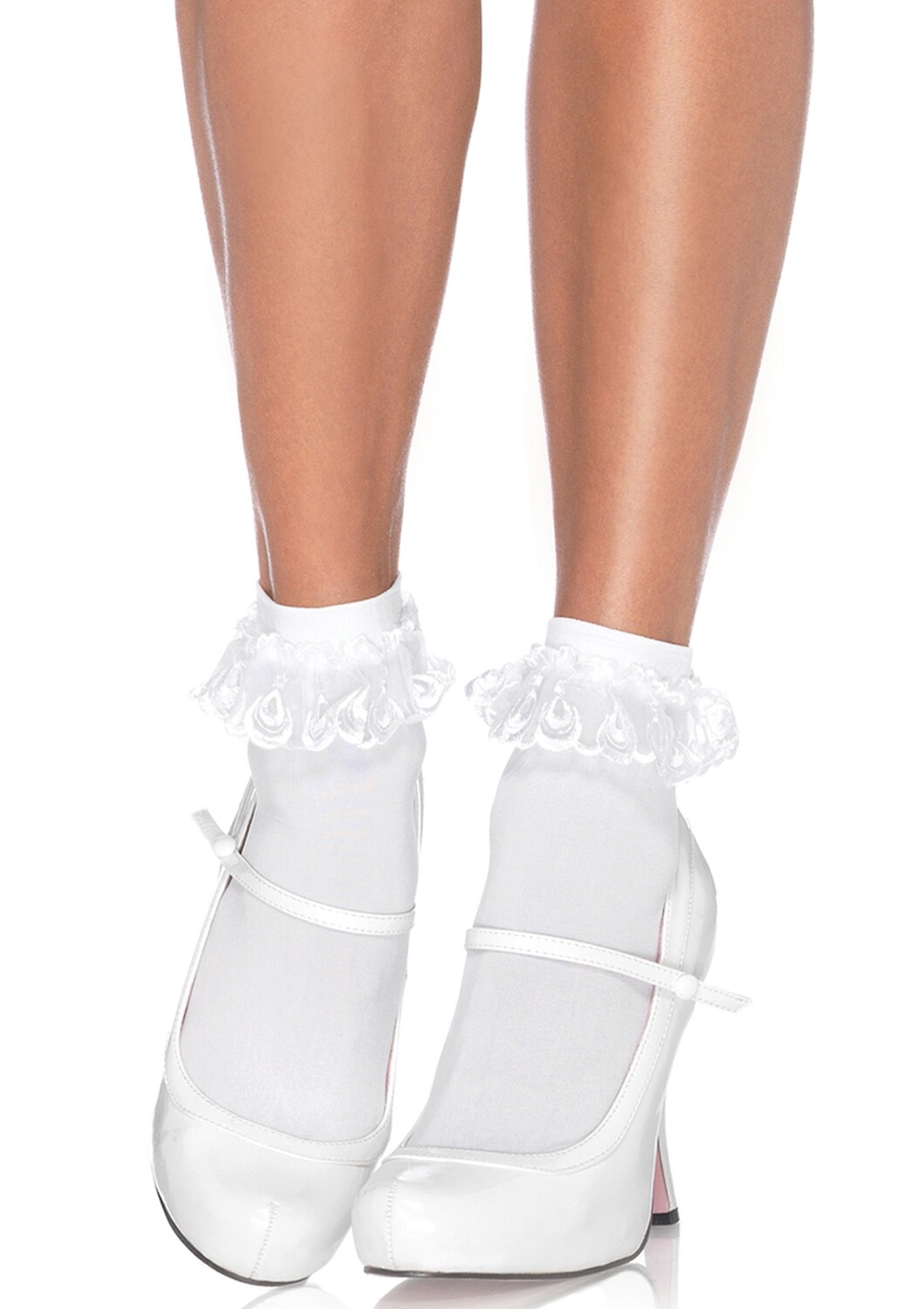 anklet with ruffle