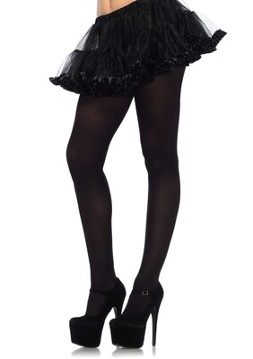 Nylon lycra  tights black plus