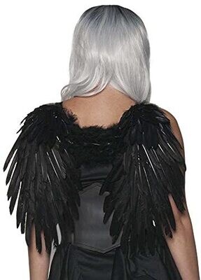 Deluxe Feather Wings White or Black