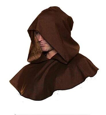 Monk Hood Black or Brown