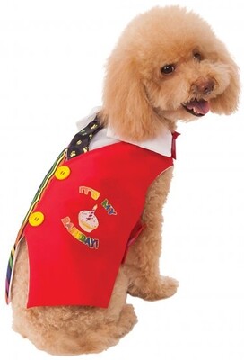 Barkday Vest Pet Costume