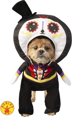 Day of the Dead Man Pet Costume