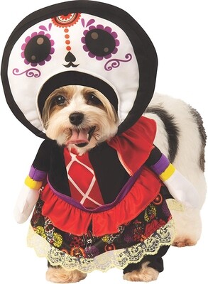 Day of the Dead Lady Pet Costume