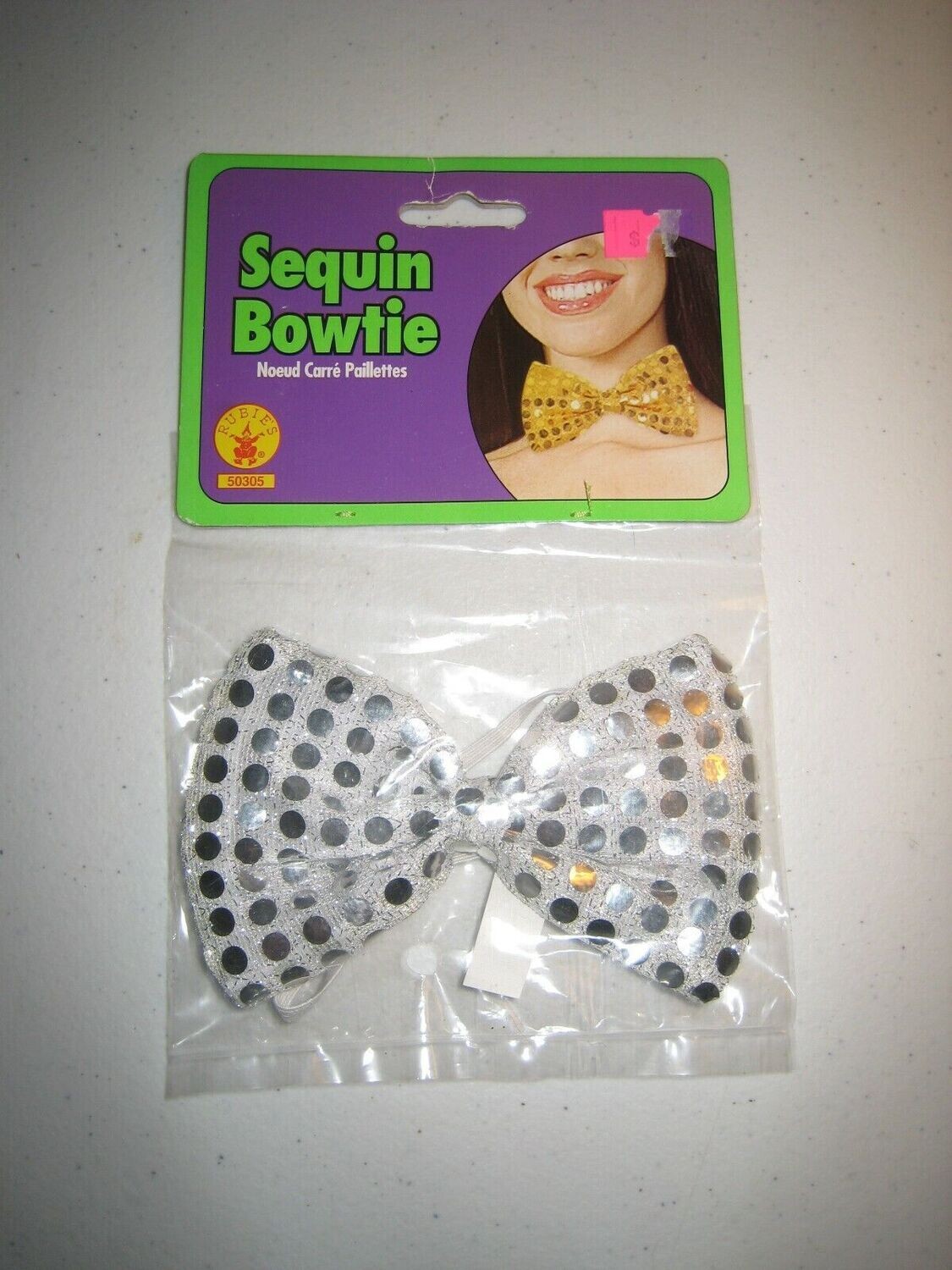 SEQUIN DOT BOW TIE