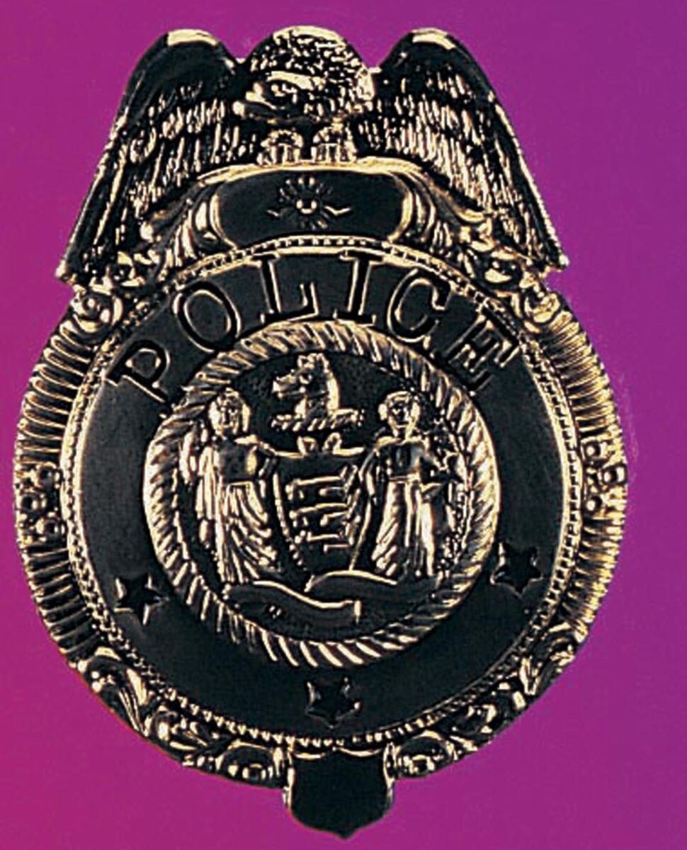 DLX POLICE BADGE-GOLD
