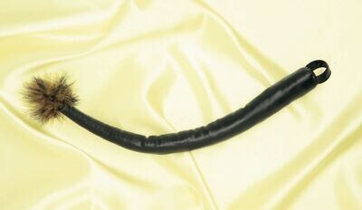 FAUX LEATHER LEOPARD TAIL