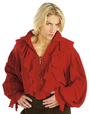RED GAUZE PIRATE SHIRT STANDARD
