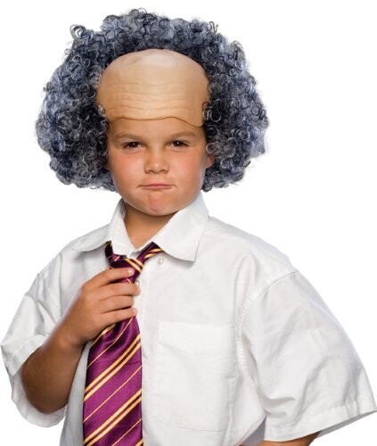 BALD WIG W/CURLY SIDES