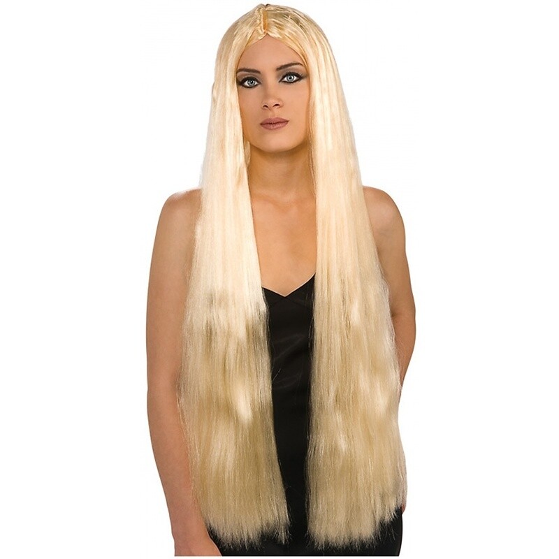 36"LONG BLONDE WITCH WIG