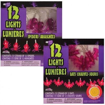 bat and spider light asst