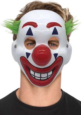 clown mask pvc with hair