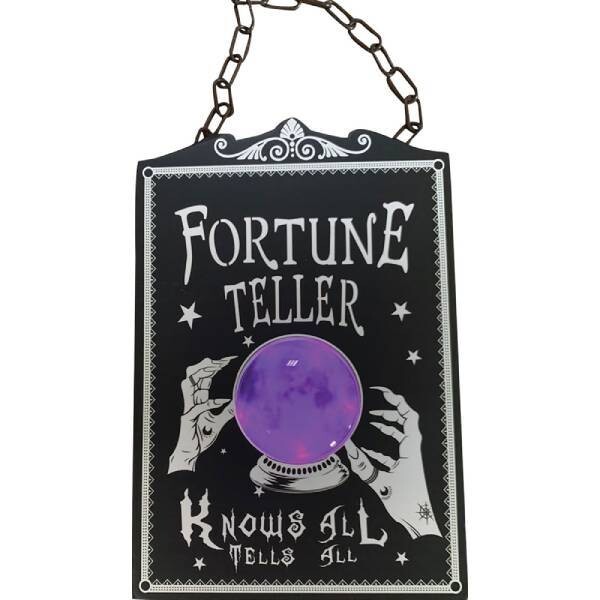 Horizontal Fortune teller metal sign