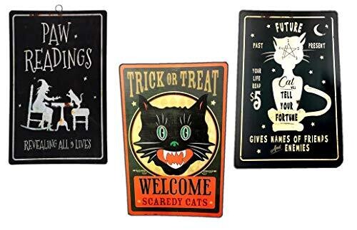 Metal sign cats