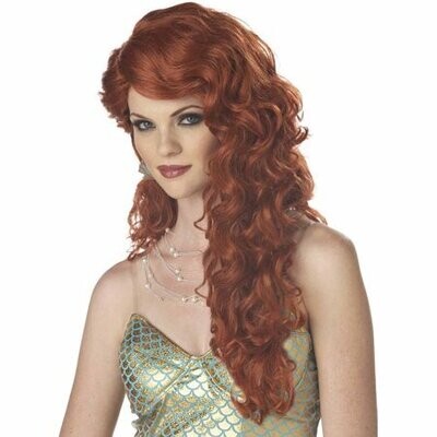 mermaid wig  auburn