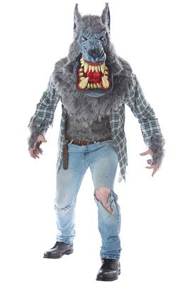 monster wolf costume and mask