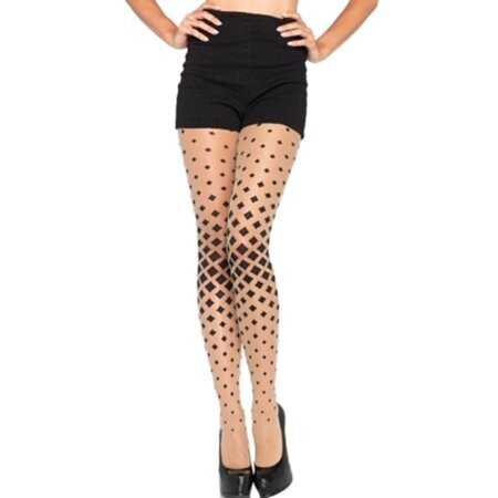Spandex sheer diamond illusion