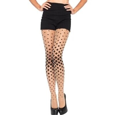 Spandex sheer diamond illusion