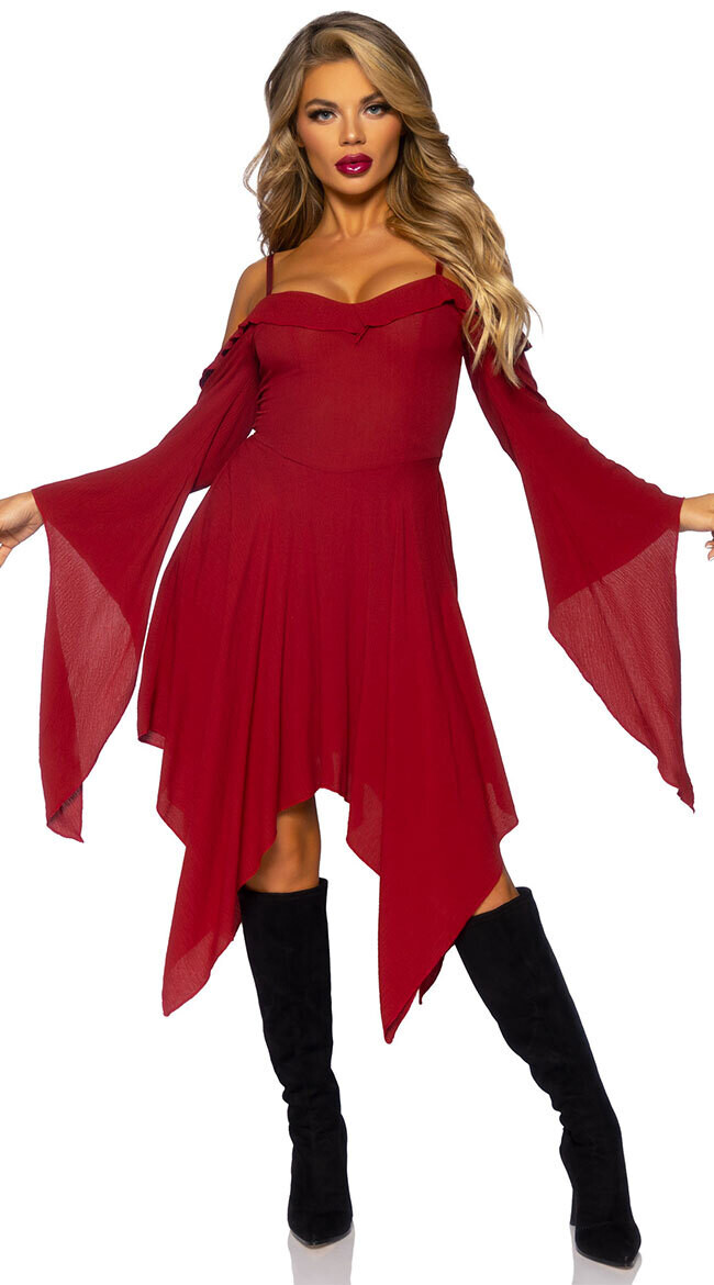 Peasant dress bell sleeved