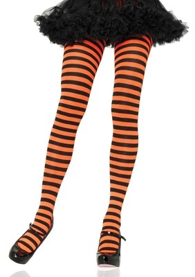 Nylon striped tights