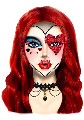 Queen adhesive face jewel