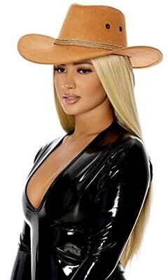 Tan Faux suede cowboy hat