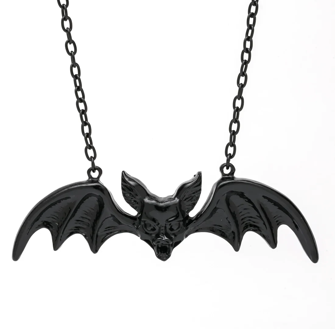 Vampire bat necklace