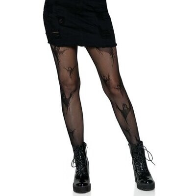 Spooky ghost fishnet tights