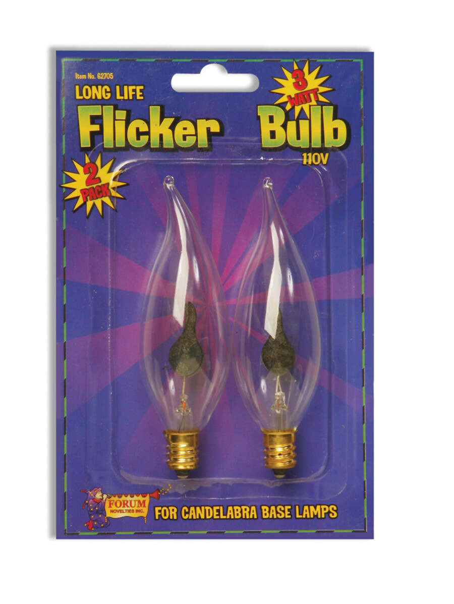 FLICKER LIGHT BULB-CANDLE BASE