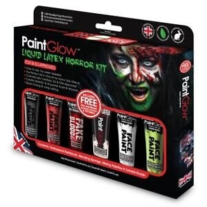 Liquid latex horror kit