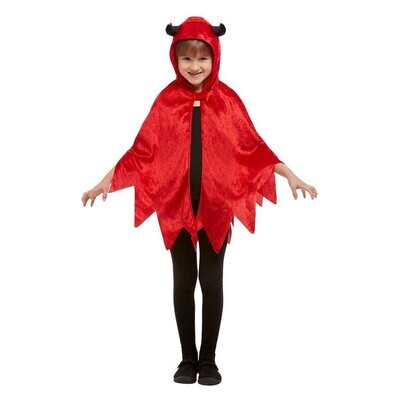 Devil hooded cape kids