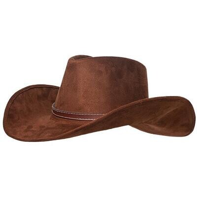 Faux Suede Brown Cowboy Hat Faux Suede Brown Cowboy Hat