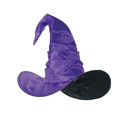 Curved witch hat purple