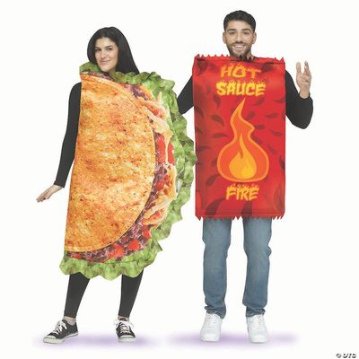 Taco and Hot Sauce