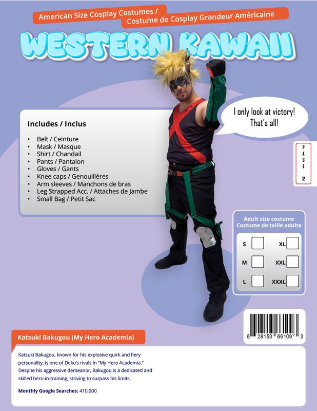 Katsuki bakugou wig
